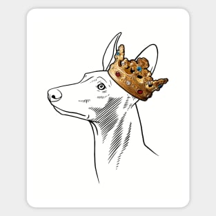 Pharaoh Hound Dog King Queen Wearing Crown Sticker